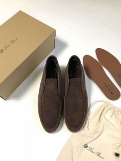 Зимние лоферы Loro Piana Open Walk (с мехом)