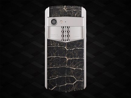 Vertu Aster P Baroque Ti Pure Jet Lava Alligator