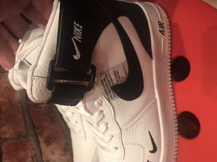 Кроссовки зимние nike на меху белые