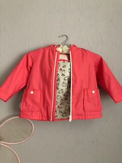 Прорезиненная куртка дождевик zara(оригинал) 2-3г