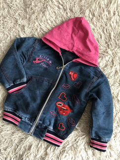 Джинсовый бомбер