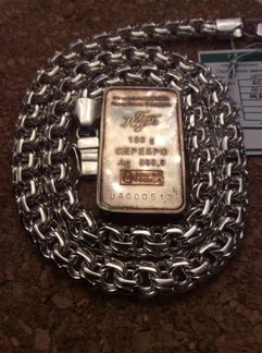 Серебряная цепь, «Бисмарк» 99,9 гр., длина 58см, ш