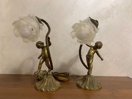 Светильники путти старинные