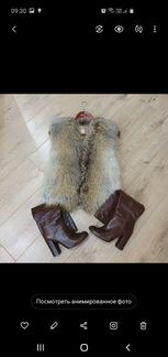 Жилет Лиса, сапоги кожа