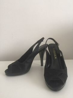 Атласные босоножки/Туфли