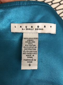 Шелковое вечернее платье