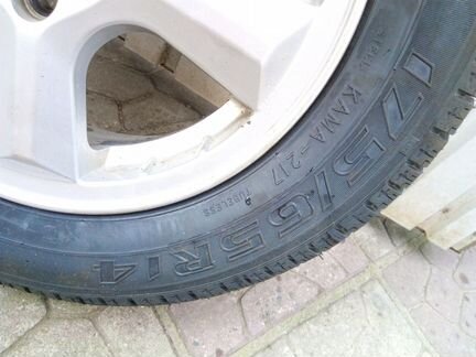 Литые б/у диски с новой резиной хюндай гетс