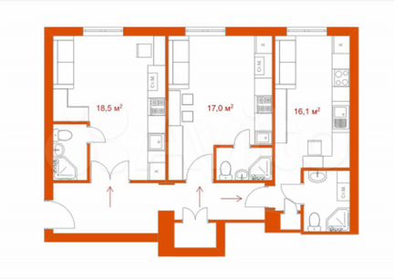 Квартира-студия, 20 м², 1/5 эт.