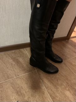 Женские ботфорты из натуральной кожи