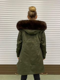 Парка с натуральным мехом