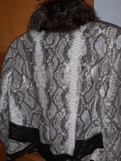 Куртка зимняя кожаная