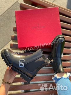 Кожаные ботинки Valentino