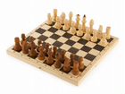 Шахматы обиходные парафин с доской 300*160*35
