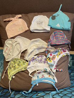 Шапочки для новорожденных