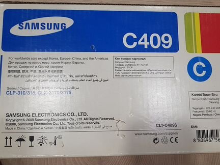 Картридж samsung c409 cyan