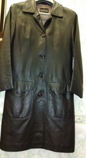 Плащ кожаный