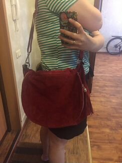 Сумка замшевая