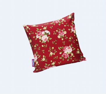 Декоративная подушка Нежные Цветы Цвет: Красный (29х29)