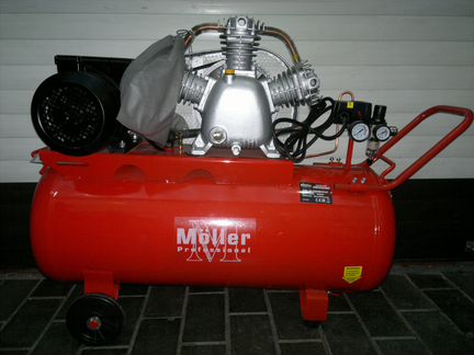 Компрессор Moller 600 л/мин 100лит бак
