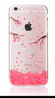 Силиконовый чехол со стразами для 7 Plus, 6 S Plus