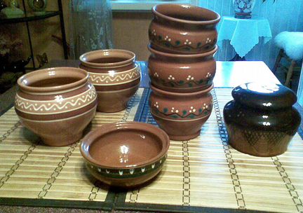 Керамика СССР - тарелки, горшки для запекания