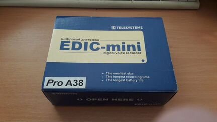 Диктофон Edic mini A38 pro