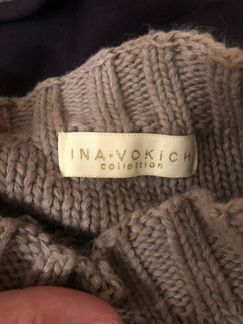 Кашемировый костюм кофейного цвета вязанный костюм