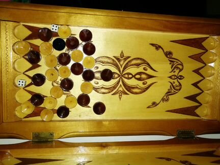 Нарды из дерева резные ручная работа