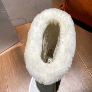 Maison margiela теплые сапоги на высокой подошве к