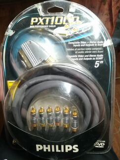 Кабель Philips PXT1000 SWV6345/10 (Scart-6RCA, 5m)