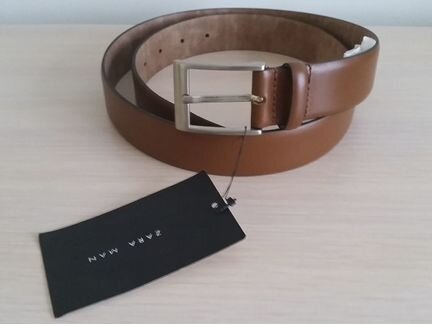 Мужской кожаный ремень Zara (новый)