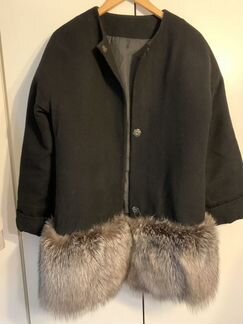 Пальто утеплённое с мехом