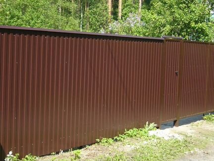 Забор из профнастила забор из профлиста монтаж