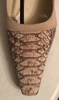 Италия, Giotto, туфли с кожей питона, нежная замша