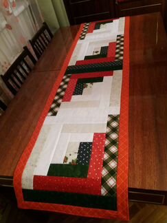 Дорожка на стол новогодняя