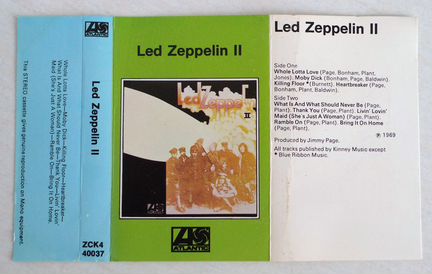 Led Zeppelin 2 кассета Англия оригинал