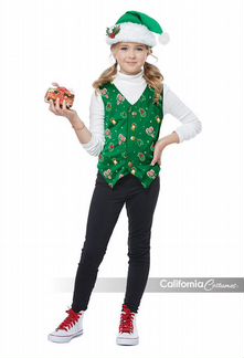 Костюм California Costumes Зеленый Эльф, S, 6-8 лет (11-16828-S)