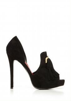 Туфли charles jourdan 37 р-р замша черные