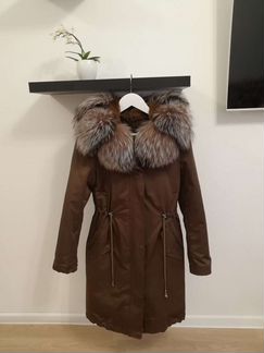 Парка с натуральным мехом