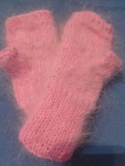 Митенки пуховые