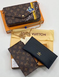 Клатч Louis Vuitton lv женский желтый