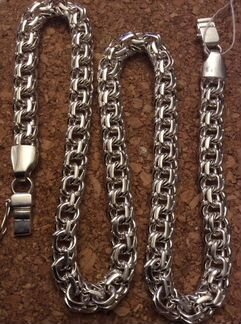 Серебряная цепь, «Бисмарк» 99,9 гр., длина 58см, ш