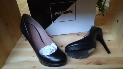 Туфли кожаные черные Alba