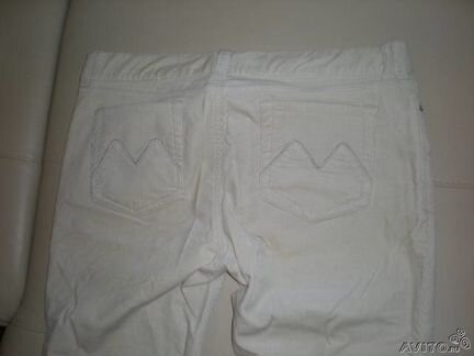 Новые бежевые брюки вельвет 46-48 легкий клеш