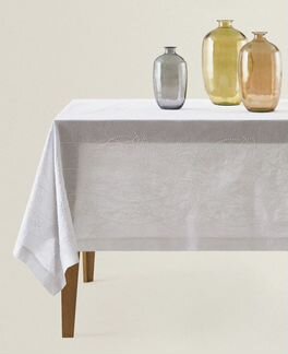Zara Home новая большая скатерть изо льна и хлопка