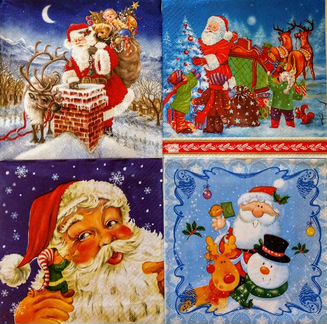 Новогодние салфетки для декупажа 2