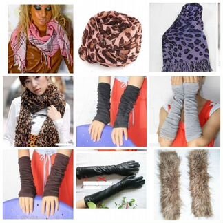 Шарф гетры митенки варежки перчатки