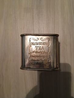 Чайница винтажные посеребрённая