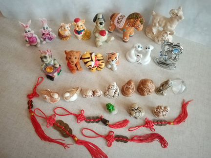 Набор фигурок разнообразных, в т.ч. Фен-Шуй