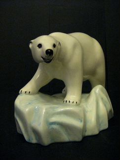 Медведь на льдине (большой), 14х16 см
